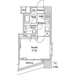 ファーストリアルタワー新宿の物件間取画像